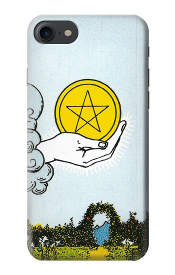 S3722 Tarot Card Ace of Pentacles Coins Hülle Schutzhülle Taschen für iPhone 7, iPhone 8, iPhone SE (2020) (2022)