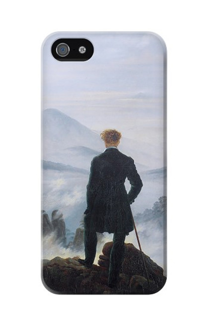 S3789 Wanderer above the Sea of Fog Hülle Schutzhülle Taschen für iPhone 5 5S SE