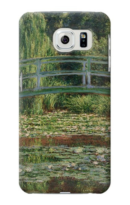 S3674 Claude Monet Footbridge and Water Lily Pool Hülle Schutzhülle Taschen für Samsung Galaxy S6