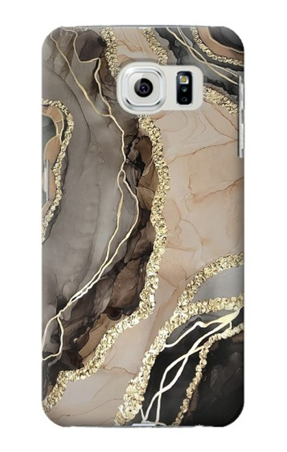 S3700 Marble Gold Graphic Printed Hülle Schutzhülle Taschen für Samsung Galaxy S6