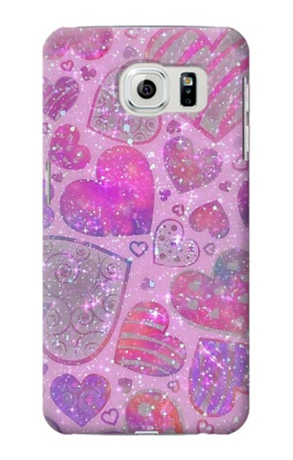 S3710 Pink Love Heart Hülle Schutzhülle Taschen für Samsung Galaxy S6