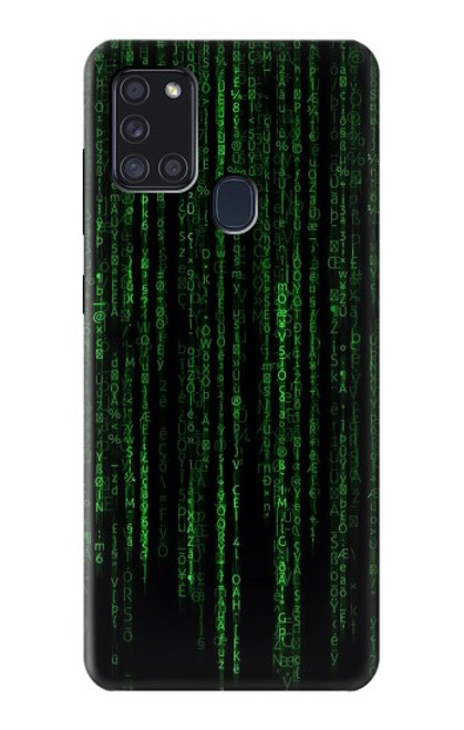S3668 Binary Code Hülle Schutzhülle Taschen für Samsung Galaxy A21s