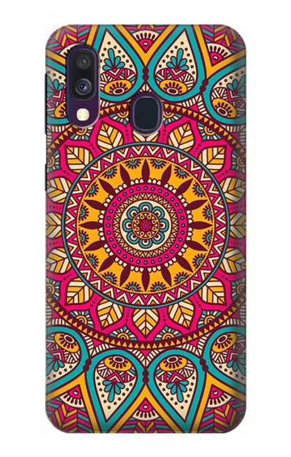 S3694 Hippie Art Pattern Hülle Schutzhülle Taschen für Samsung Galaxy A40