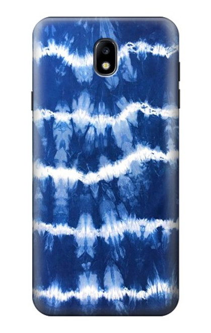 S3671 Blue Tie Dye Hülle Schutzhülle Taschen für Samsung Galaxy J7 (2018), J7 Aero, J7 Top, J7 Aura, J7 Crown, J7 Refine, J7 Eon, J7 V 2nd Gen, J7 Star