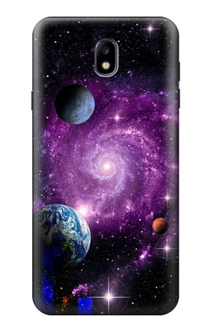 S3689 Galaxy Outer Space Planet Hülle Schutzhülle Taschen für Samsung Galaxy J7 (2018), J7 Aero, J7 Top, J7 Aura, J7 Crown, J7 Refine, J7 Eon, J7 V 2nd Gen, J7 Star