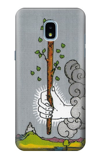 S3723 Tarot Card Age of Wands Hülle Schutzhülle Taschen für Samsung Galaxy J3 (2018), J3 Star, J3 V 3rd Gen, J3 Orbit, J3 Achieve, Express Prime 3, Amp Prime 3