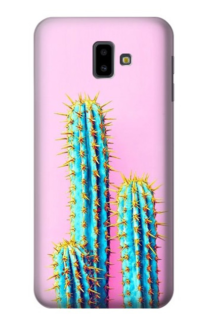 S3673 Cactus Hülle Schutzhülle Taschen für Samsung Galaxy J6+ (2018), J6 Plus (2018)