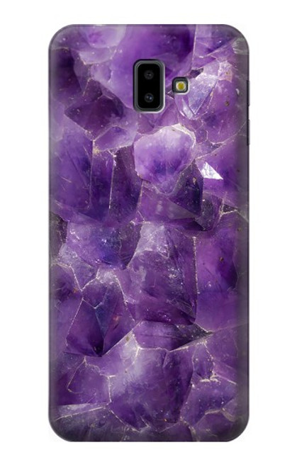 S3713 Purple Quartz Amethyst Graphic Printed Hülle Schutzhülle Taschen für Samsung Galaxy J6+ (2018), J6 Plus (2018)