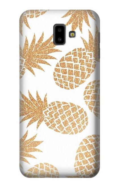 S3718 Seamless Pineapple Hülle Schutzhülle Taschen für Samsung Galaxy J6+ (2018), J6 Plus (2018)