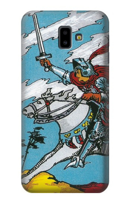 S3731 Tarot Card Knight of Swords Hülle Schutzhülle Taschen für Samsung Galaxy J6+ (2018), J6 Plus (2018)