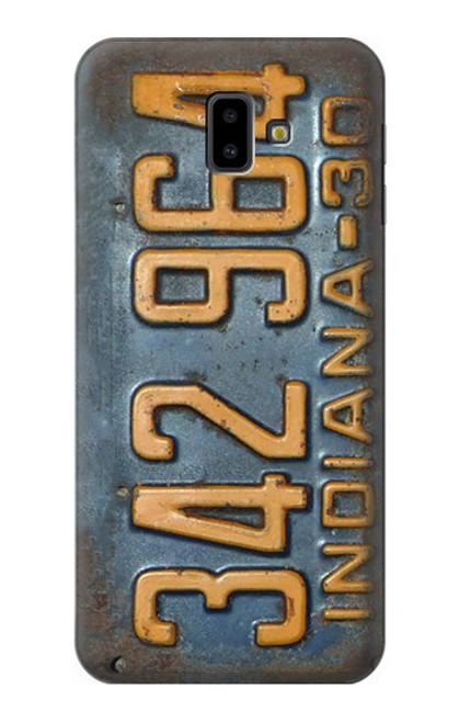 S3750 Vintage Vehicle Registration Plate Hülle Schutzhülle Taschen für Samsung Galaxy J6+ (2018), J6 Plus (2018)