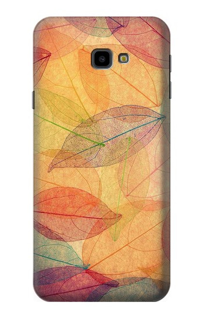 S3686 Fall Season Leaf Autumn Hülle Schutzhülle Taschen für Samsung Galaxy J4+ (2018), J4 Plus (2018)