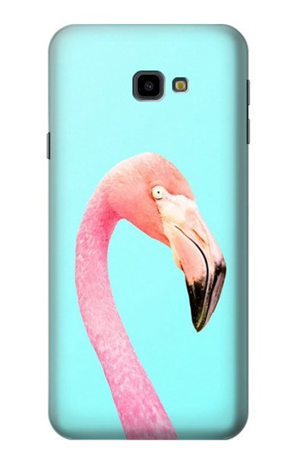 S3708 Pink Flamingo Hülle Schutzhülle Taschen für Samsung Galaxy J4+ (2018), J4 Plus (2018)