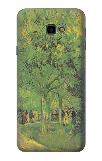 S3748 Van Gogh A Lane in a Public Garden Hülle Schutzhülle Taschen für Samsung Galaxy J4+ (2018), J4 Plus (2018)