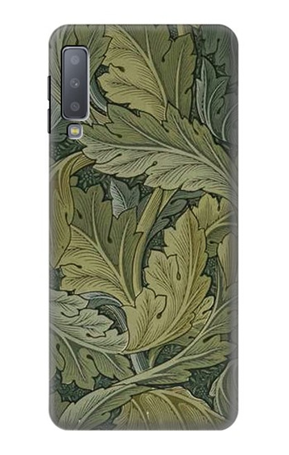 S3790 William Morris Acanthus Leaves Hülle Schutzhülle Taschen für Samsung Galaxy A7 (2018)
