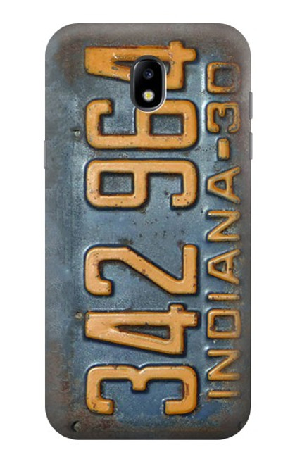 S3750 Vintage Vehicle Registration Plate Hülle Schutzhülle Taschen für Samsung Galaxy J5 (2017) EU Version