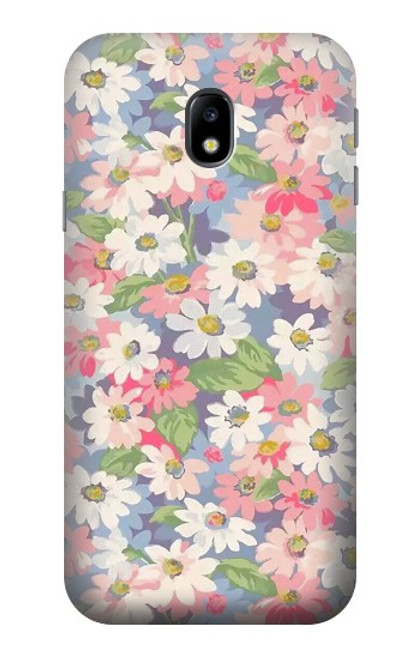 S3688 Floral Flower Art Pattern Hülle Schutzhülle Taschen für Samsung Galaxy J3 (2017) EU Version
