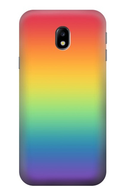 S3698 LGBT Gradient Pride Flag Hülle Schutzhülle Taschen für Samsung Galaxy J3 (2017) EU Version