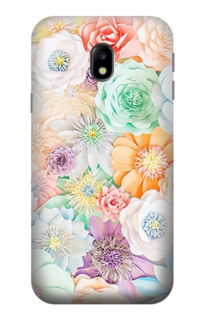 S3705 Pastel Floral Flower Hülle Schutzhülle Taschen für Samsung Galaxy J3 (2017) EU Version