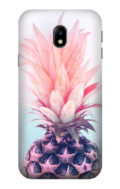 S3711 Pink Pineapple Hülle Schutzhülle Taschen für Samsung Galaxy J3 (2017) EU Version
