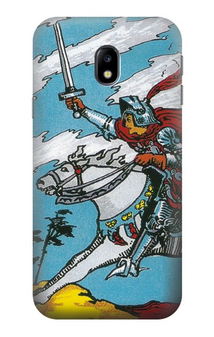 S3731 Tarot Card Knight of Swords Hülle Schutzhülle Taschen für Samsung Galaxy J3 (2017) EU Version