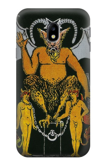 S3740 Tarot Card The Devil Hülle Schutzhülle Taschen für Samsung Galaxy J3 (2017) EU Version