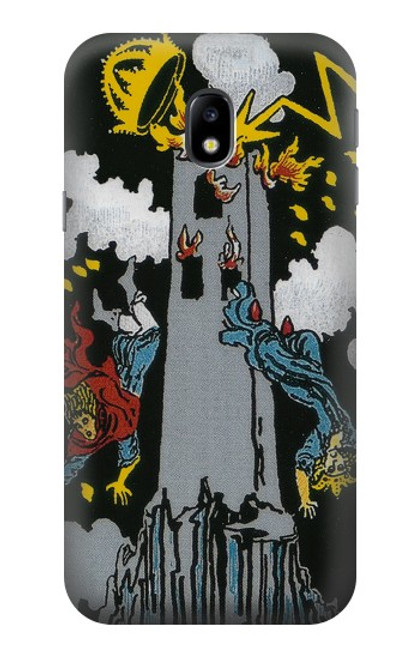 S3745 Tarot Card The Tower Hülle Schutzhülle Taschen für Samsung Galaxy J3 (2017) EU Version