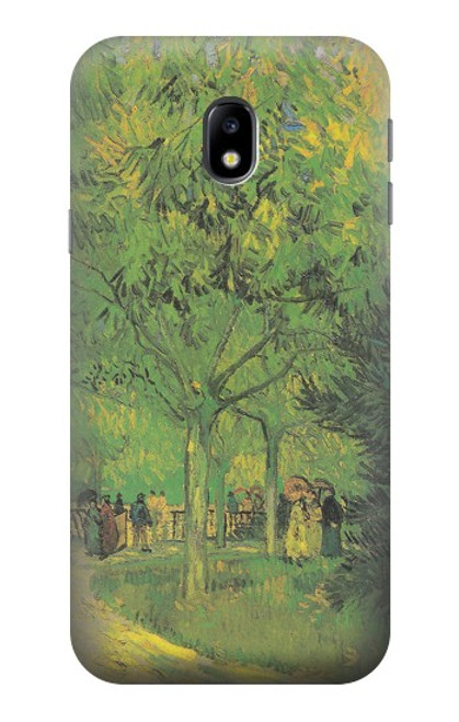 S3748 Van Gogh A Lane in a Public Garden Hülle Schutzhülle Taschen für Samsung Galaxy J3 (2017) EU Version
