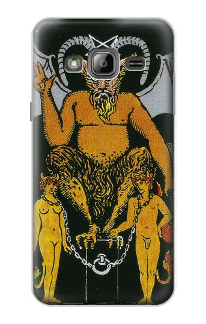S3740 Tarot Card The Devil Hülle Schutzhülle Taschen für Samsung Galaxy J3 (2016)