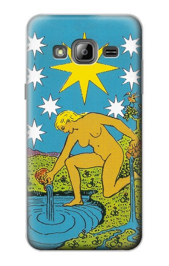 S3744 Tarot Card The Star Hülle Schutzhülle Taschen für Samsung Galaxy J3 (2016)