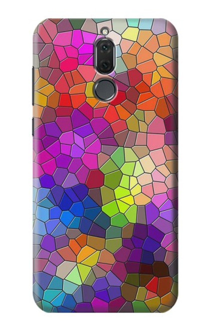 S3677 Colorful Brick Mosaics Hülle Schutzhülle Taschen für Huawei Mate 10 Lite