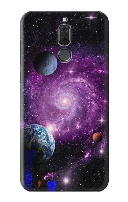 S3689 Galaxy Outer Space Planet Hülle Schutzhülle Taschen für Huawei Mate 10 Lite