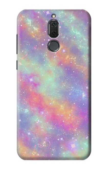 S3706 Pastel Rainbow Galaxy Pink Sky Hülle Schutzhülle Taschen für Huawei Mate 10 Lite