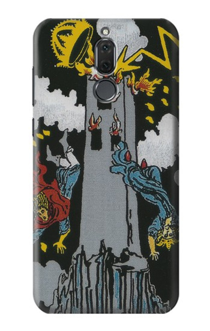 S3745 Tarot Card The Tower Hülle Schutzhülle Taschen für Huawei Mate 10 Lite