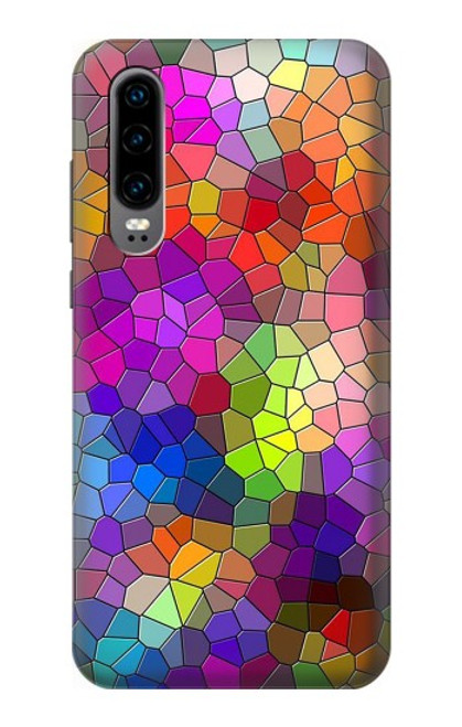 S3677 Colorful Brick Mosaics Hülle Schutzhülle Taschen für Huawei P30