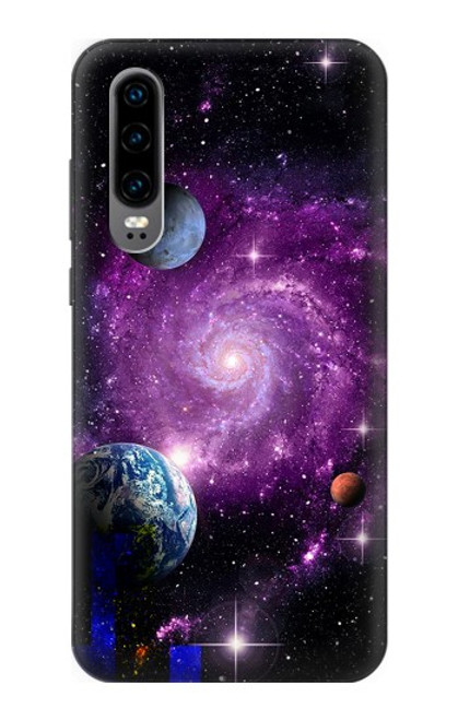 S3689 Galaxy Outer Space Planet Hülle Schutzhülle Taschen für Huawei P30