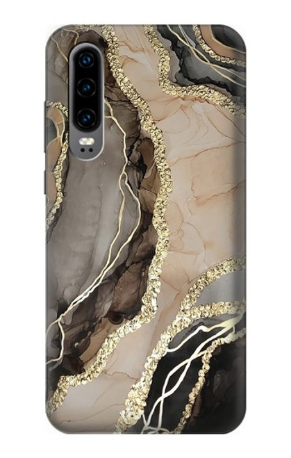 S3700 Marble Gold Graphic Printed Hülle Schutzhülle Taschen für Huawei P30