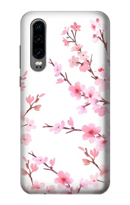 S3707 Pink Cherry Blossom Spring Flower Hülle Schutzhülle Taschen für Huawei P30