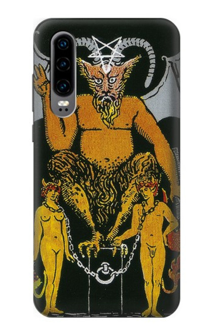 S3740 Tarot Card The Devil Hülle Schutzhülle Taschen für Huawei P30