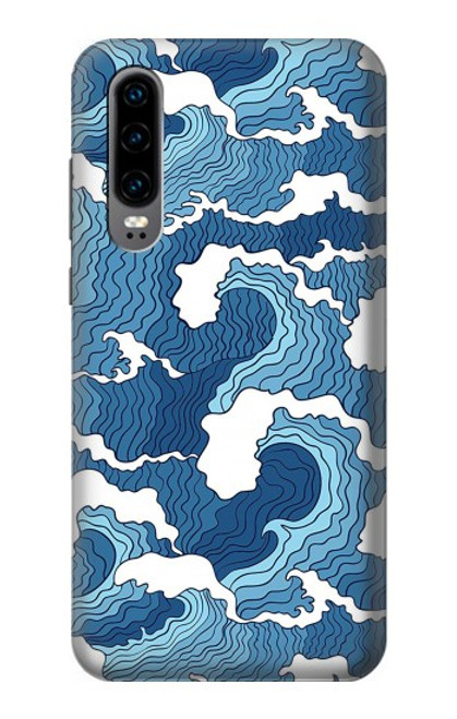 S3751 Wave Pattern Hülle Schutzhülle Taschen für Huawei P30