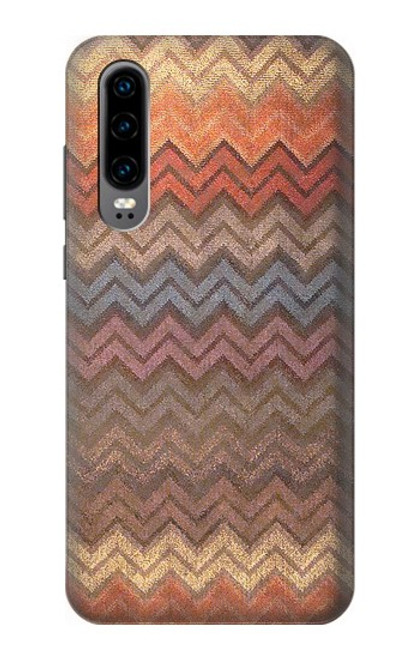 S3752 Zigzag Fabric Pattern Graphic Printed Hülle Schutzhülle Taschen für Huawei P30