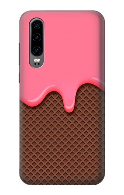 S3754 Strawberry Ice Cream Cone Hülle Schutzhülle Taschen für Huawei P30