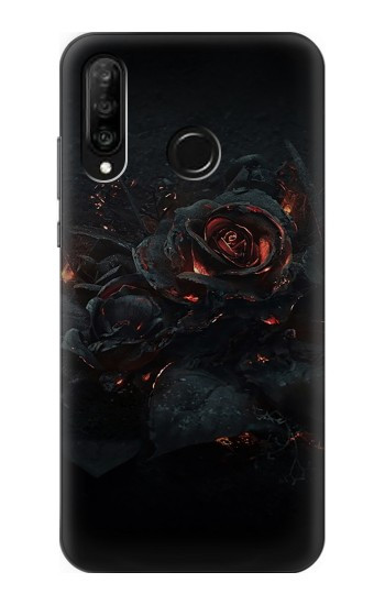 S3672 Burned Rose Hülle Schutzhülle Taschen für Huawei P30 lite