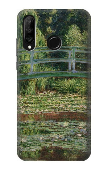 S3674 Claude Monet Footbridge and Water Lily Pool Hülle Schutzhülle Taschen für Huawei P30 lite
