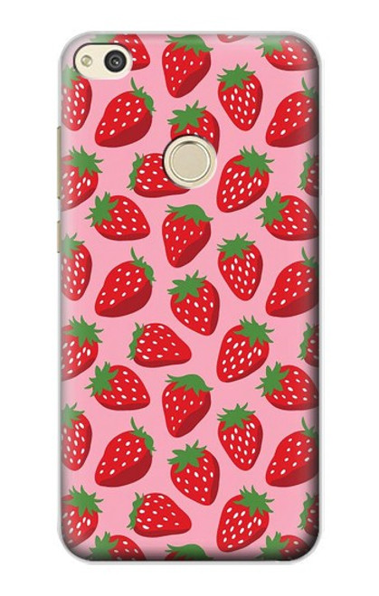 S3719 Strawberry Pattern Hülle Schutzhülle Taschen für Huawei P8 Lite (2017)