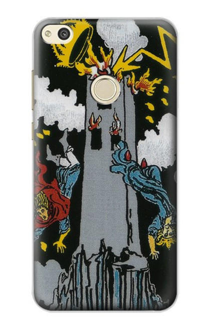 S3745 Tarot Card The Tower Hülle Schutzhülle Taschen für Huawei P8 Lite (2017)