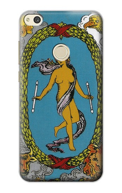 S3746 Tarot Card The World Hülle Schutzhülle Taschen für Huawei P8 Lite (2017)