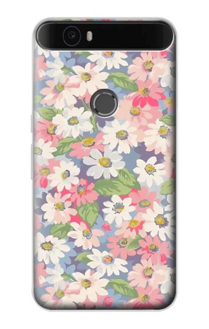 S3688 Floral Flower Art Pattern Hülle Schutzhülle Taschen für Huawei Nexus 6P