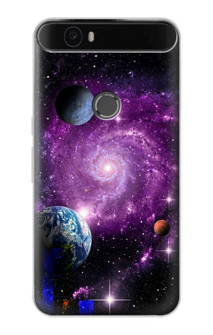 S3689 Galaxy Outer Space Planet Hülle Schutzhülle Taschen für Huawei Nexus 6P
