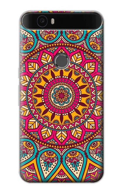 S3694 Hippie Art Pattern Hülle Schutzhülle Taschen für Huawei Nexus 6P